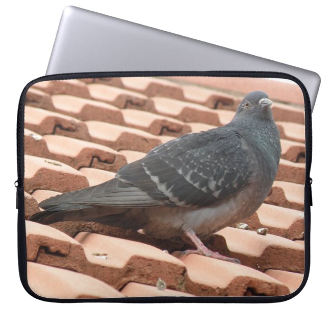 Sac d'ordinateur portable Pigeon sur le toit (Devant)