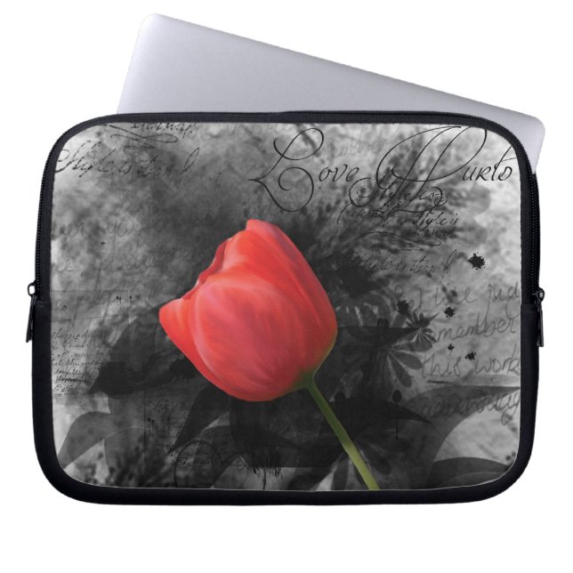 Sac d'ordinateur portable Red Tulip (Devant)
