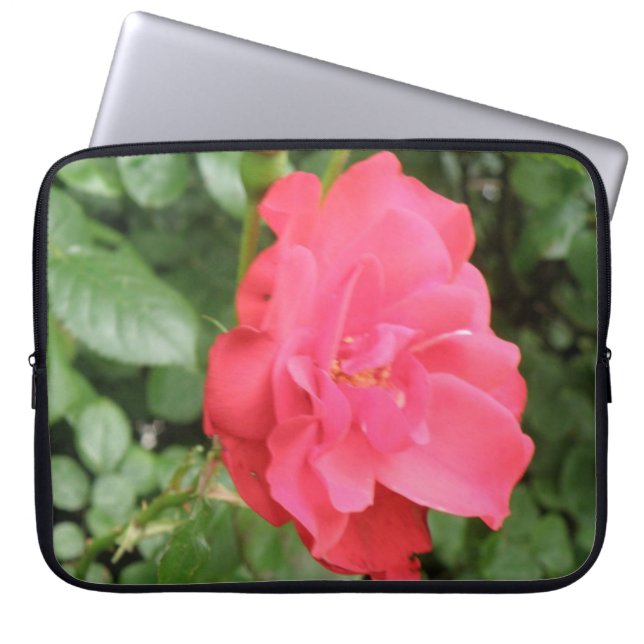 Sac d'ordinateur portable Rose sauvage (Devant)