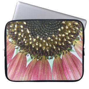 Sac d'ordinateur portable tournesol rose