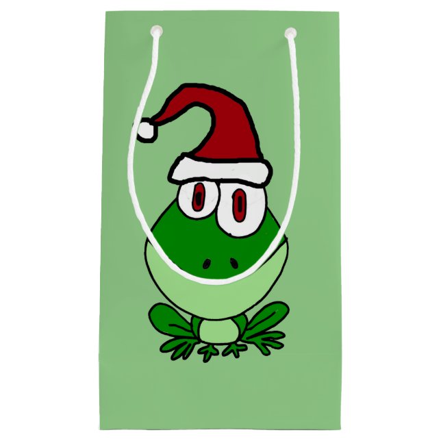 Sac drôle de cadeau de Noël de grenouille (Devant)