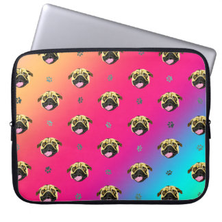 Sac électronique à impression de Pug arc-en-ciel