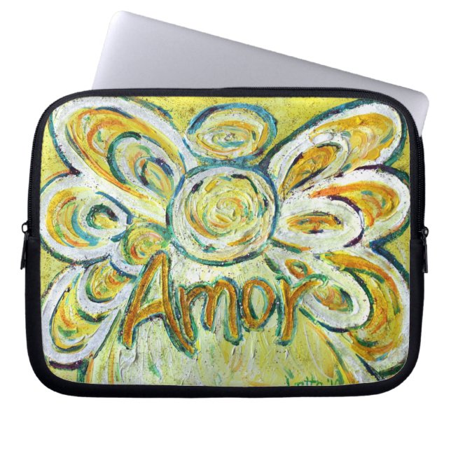 Sac électronique à manches Angel Word Amor (Devant)