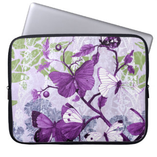 Sac électronique à papillons violets