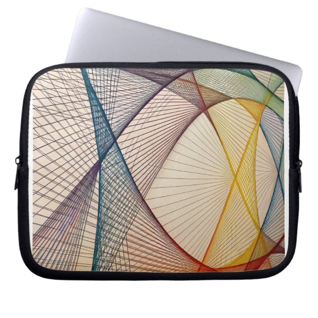 Sac électronique Abstrait géométrique (Devant)