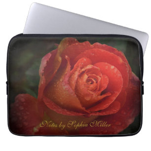 Sac Électronique Botanique Rose Rouge Foncé Élégan