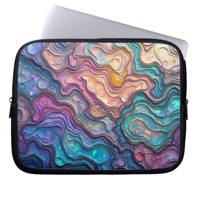 Sac Électronique Coloré En Abalon Frotte (Devant)