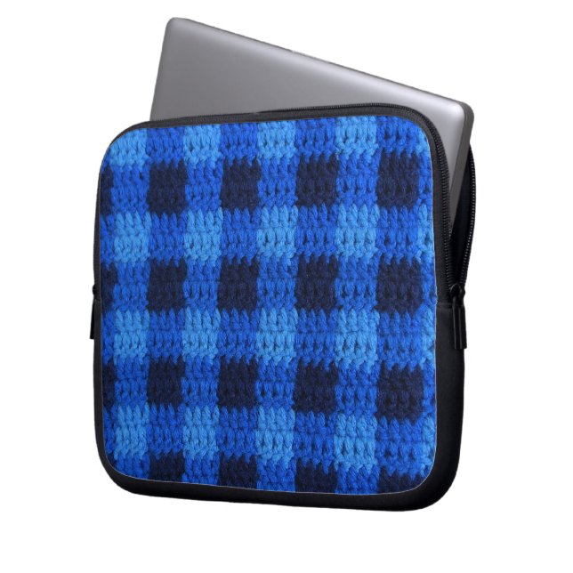 Sac électronique d'impression de Crochet bleu Plai (devant gauche)