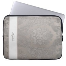 Sac électronique en or Damask avec initiales ou no