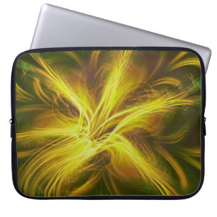 Sac électronique Fleur fractale Palette Jaune