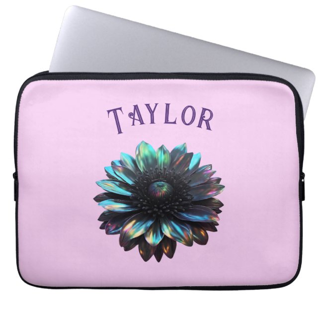 Sac électronique Holographique noir Dahlia (Devant)