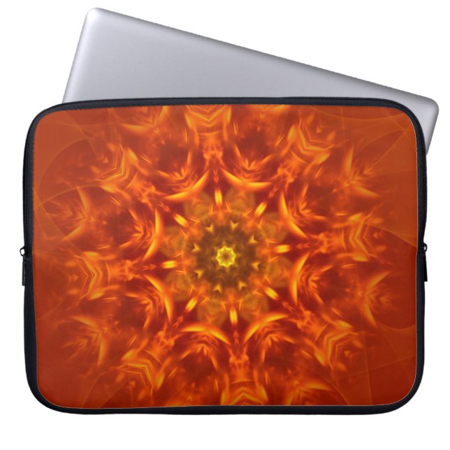 Sac électronique Mandala Sunlight Orange Motif (Devant)