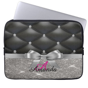 Sac électronique monogramme noir parties scintilla