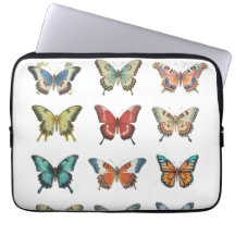 Sac électronique Papillon Coloré | Housse pour ord