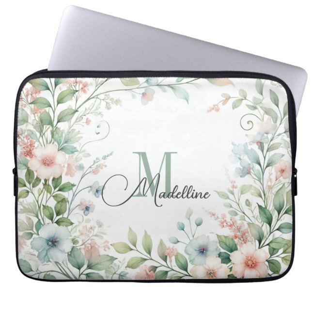 Sac électronique personnalisé | Fleurs sauvages (Devant)