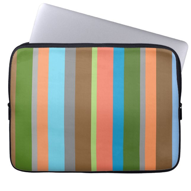 Sac électronique rayé aux tons chauds (Devant)