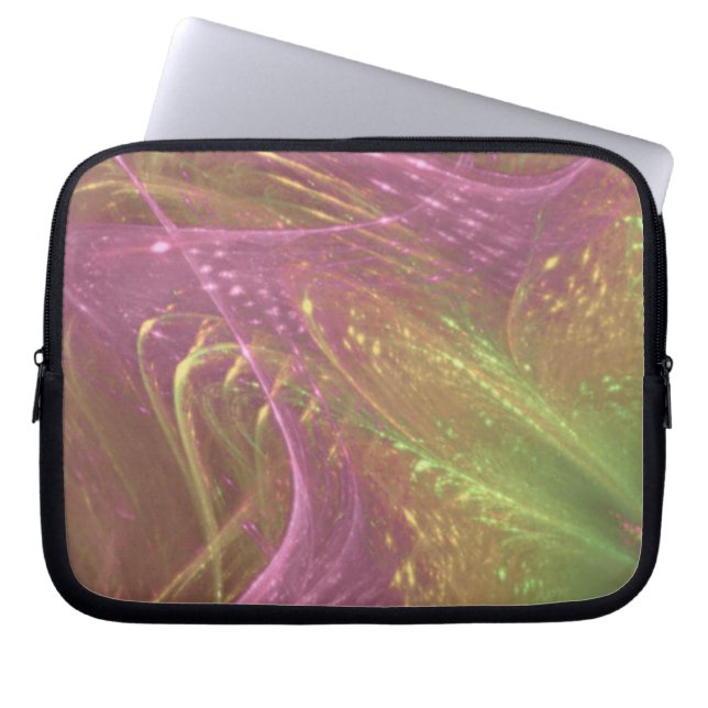 Sac électronique Vert Magenta Asymétrique Fractal (Devant)