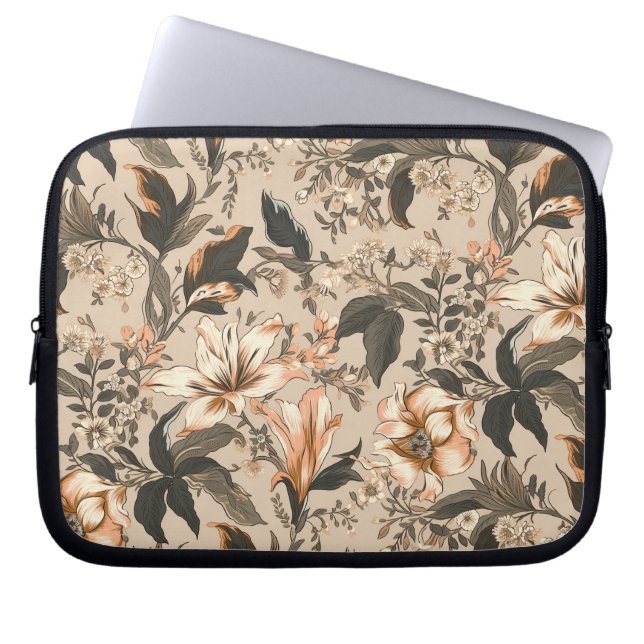 Sac électronique vintage à motifs floraux (Devant)