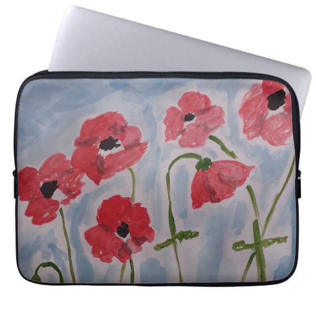 Sac électronique Wild Red Poppies (Devant)