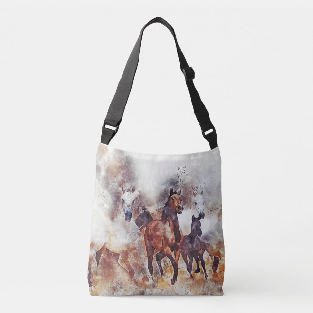 sac élégant à l'image de chevaux (Devant)