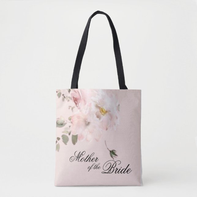 Sac Élégant Fleur Rose pour la Mère de la Mariée (Devant)