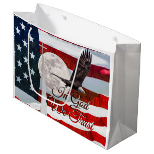 Sac en cadeau grand format 'En Dieu nous avons con