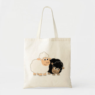 Sac en mouton à deux mignons cartons