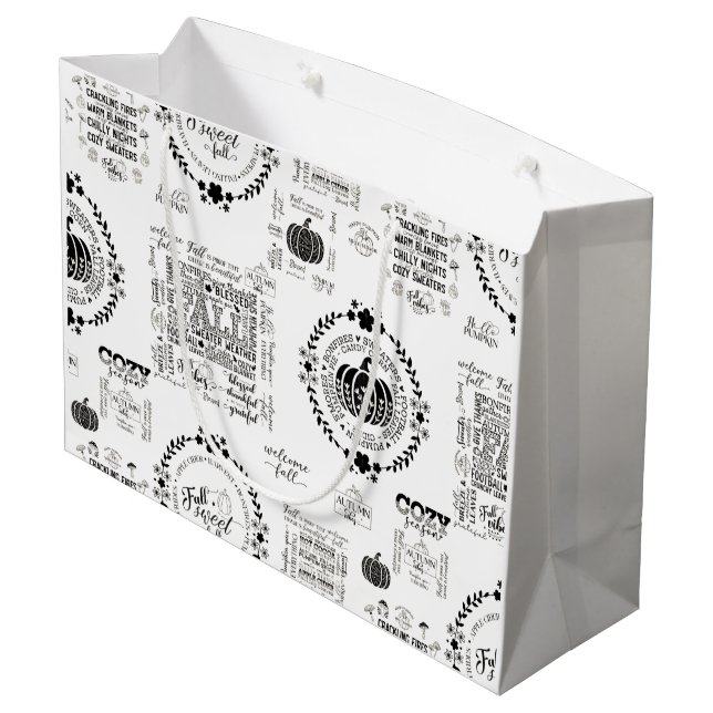 Sac en papier Automne Vibes (Dos Angle)