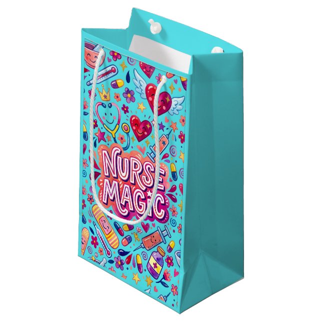 Sac en papier Nurse Magic Gift   (Devant Angle)