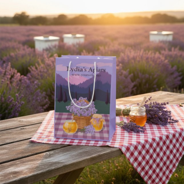 Sac en papier personnalisé miel et lavande pour ca (Créateur téléchargé)