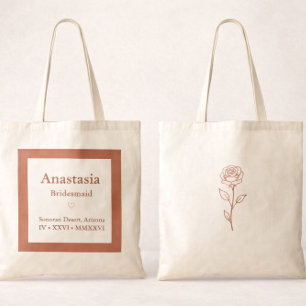 Sac en terre cuite de bienvenue pour mariage avec