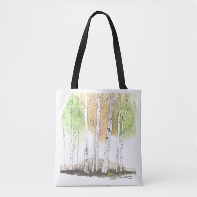 sac en toile aux bouleaux (Devant)