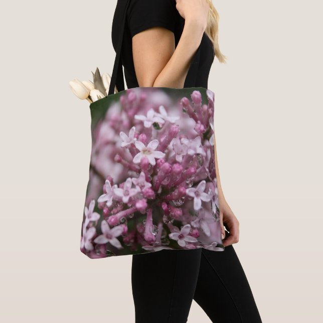 Sac en toile d'épaule Lilac (De près)