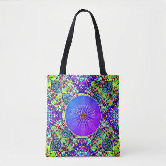 Sac en toile d'été "Recherchez la paix"