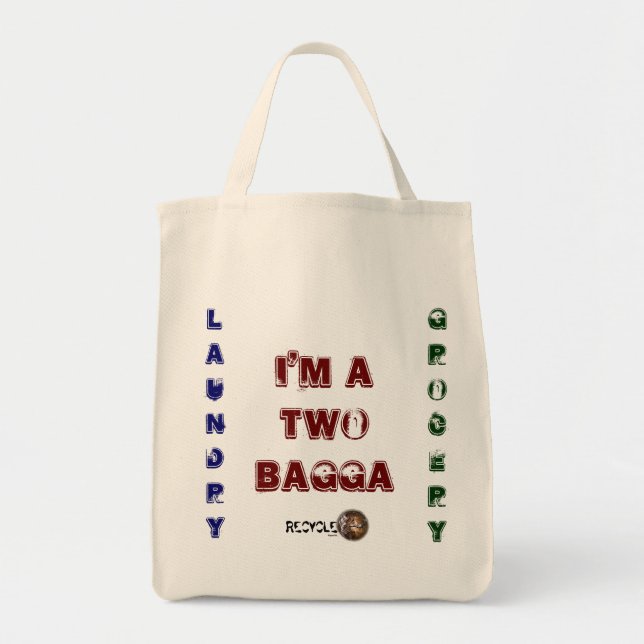 Sac en toile "Deux Bagga" (Devant)