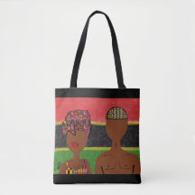 Sac en toile Paix & Amour Africain
