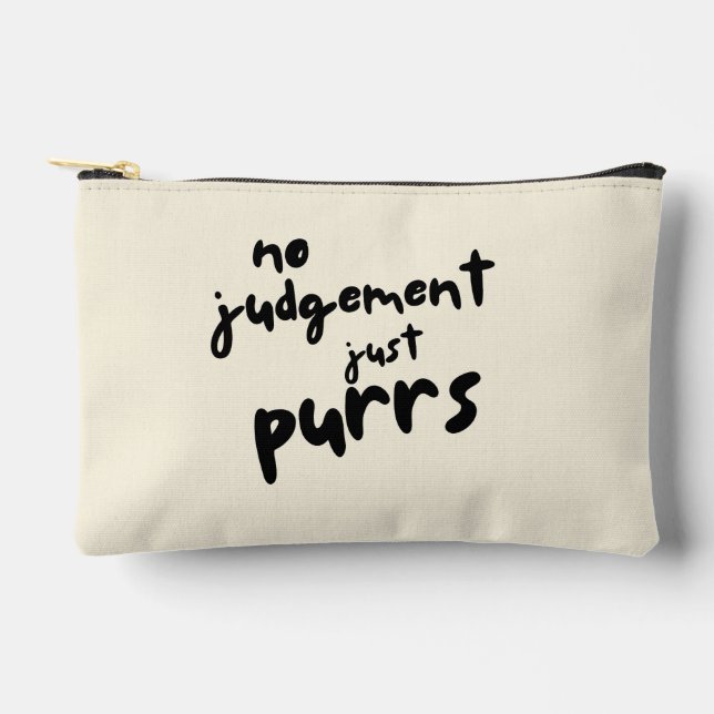 Sac en typographie noire 'Pas de jugement, juste d (Recto)