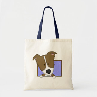 Sac encadré de border collie de brun de bande