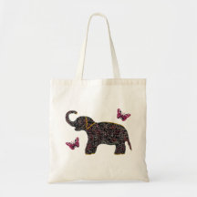 Sac exotique de toile d'éléphant de bijou
