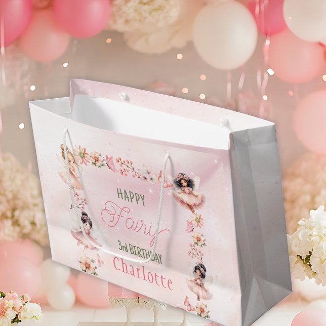 Sac Fairy 3ème Rose Paillette Sac Cadeau (Créateur téléchargé)