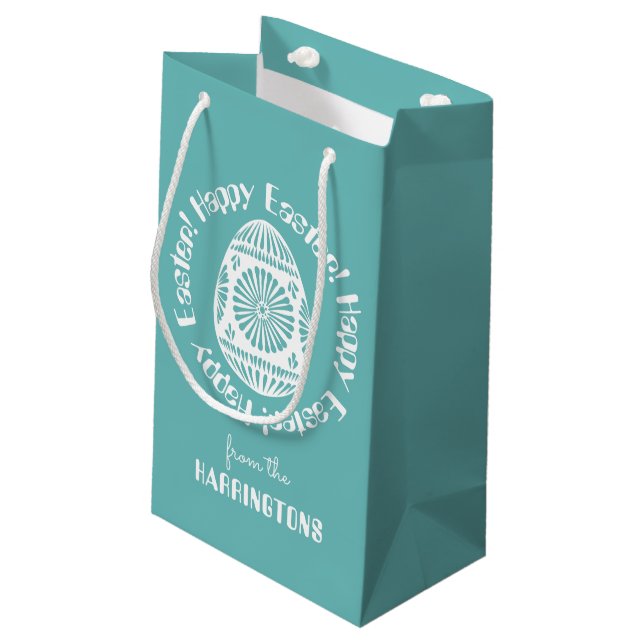 Sac fait sur commande de cadeau d'oeuf de pâques (Dos Angle)