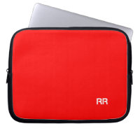 Sac fait sur commande rouge lumineux d'ordinateur