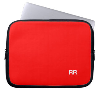 Sac fait sur commande rouge lumineux d'ordinateur