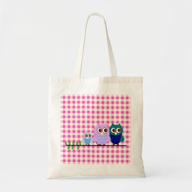 Sac Famille des Chouettes (Devant)