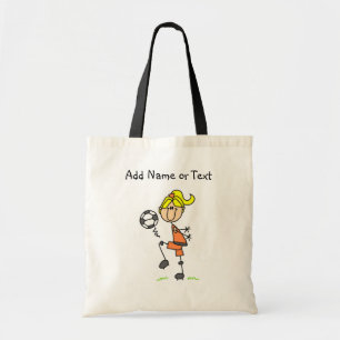 Sac femelle blond de footballeur