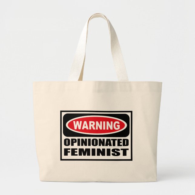 Sac FÉMINISTE PERSISTANT d'avertissement (Devant)