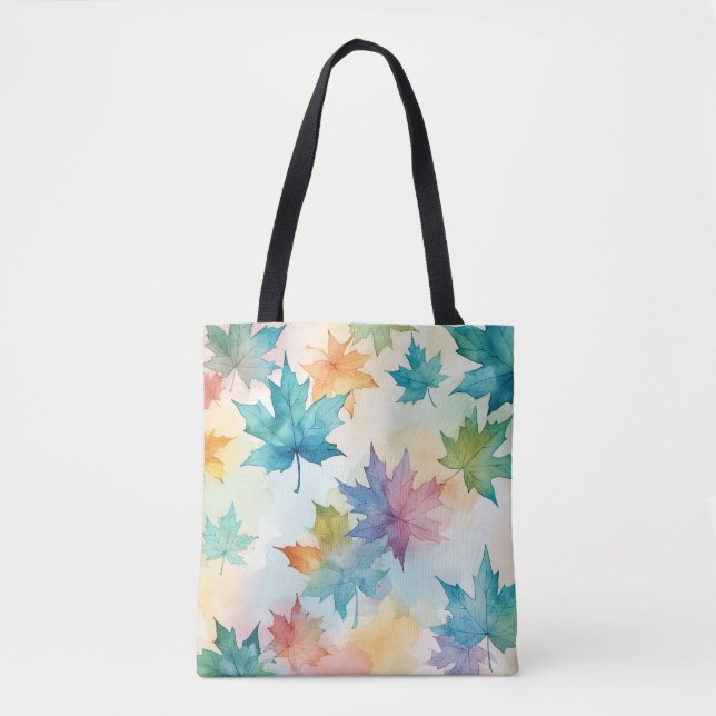Sac Feuille saisonnier Aquarelle (Devant)