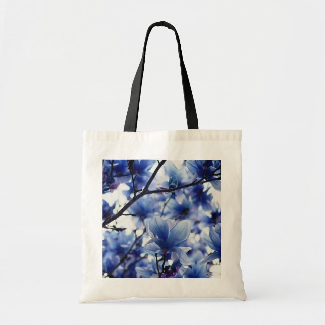 Sac floral bleu Magnolia japonais (Devant)