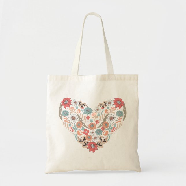 Sac floral de coeur (Devant)