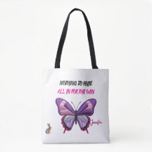 Sac Floral Moderne Papillon Transparent